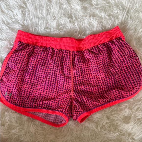 Women’s Athletic Shorts - Black & Hot Pink - - Picture 3 of 4